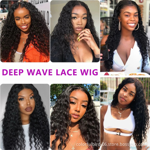 deep wave closure Wigs 30 32 Inch Curly Human Hair For Black Women pre plucked wig 5x5 deepwave Hd Lace Wig